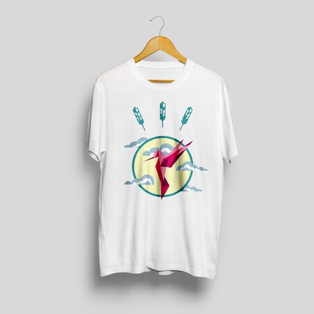 T-shirt imprimé colibri